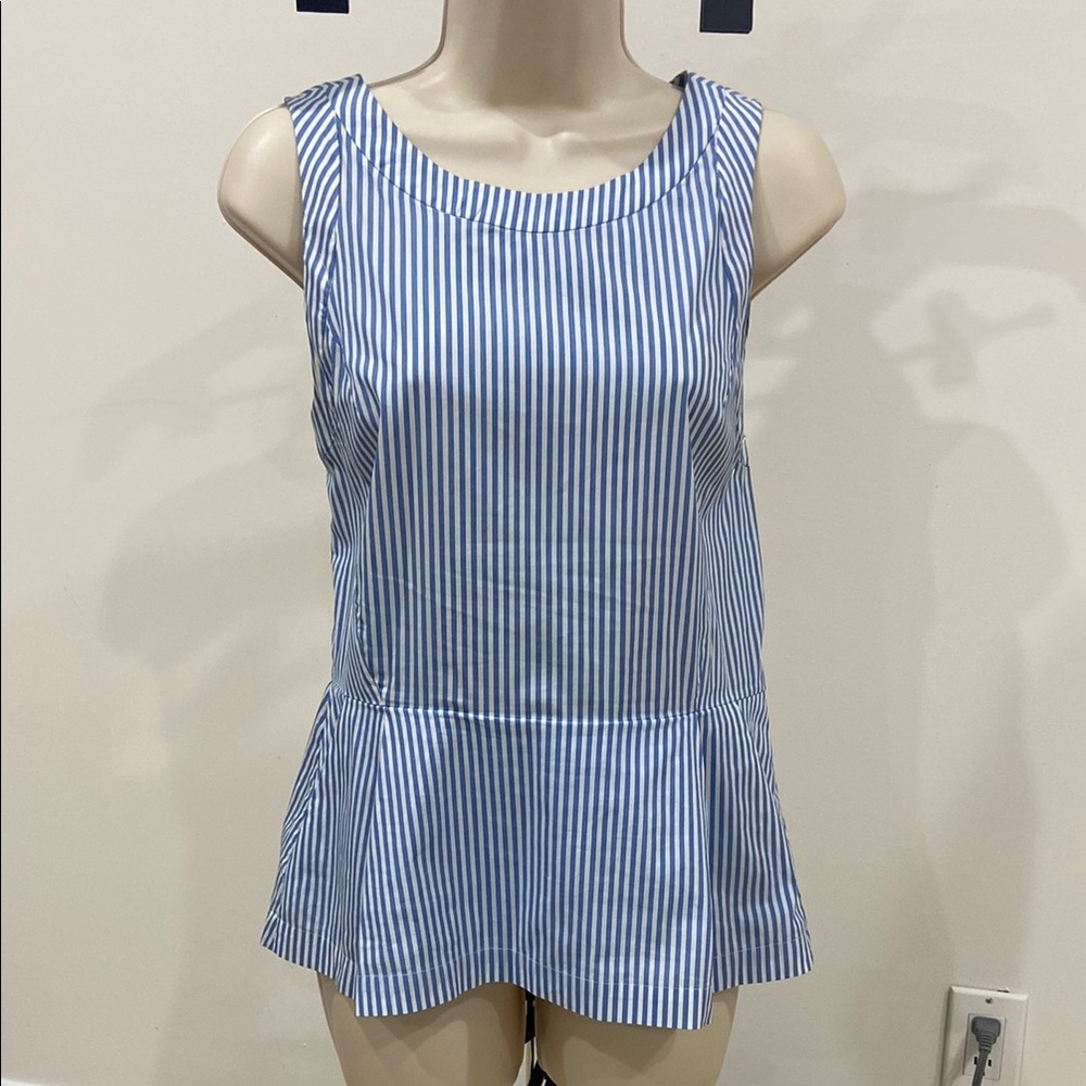 Theory Striped Blue and White Shirt